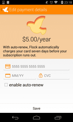 Capture d'écran de l'application Flock - #7