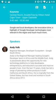 Capture d'écran de l'application Interactive Events - #3