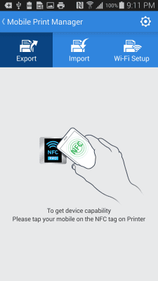 Capture d'écran de l'application Samsung Mobile Print Manager - #2