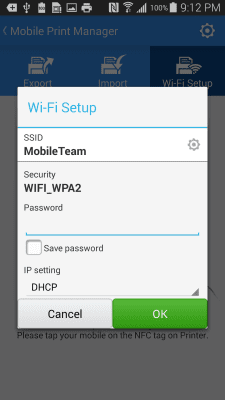 Capture d'écran de l'application Samsung Mobile Print Manager - #4