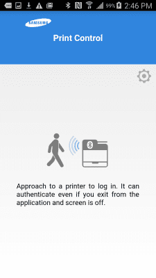 Capture d'écran de l'application Samsung Mobile Print Control - #4