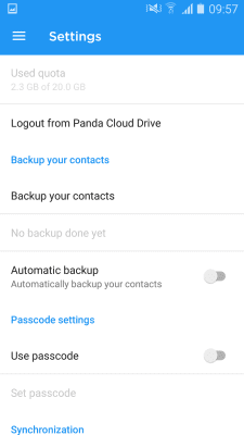 Capture d'écran de l'application Panda Cloud Drive - #2