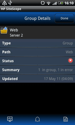 Capture d'écran de l'application HP SiteScope - #5