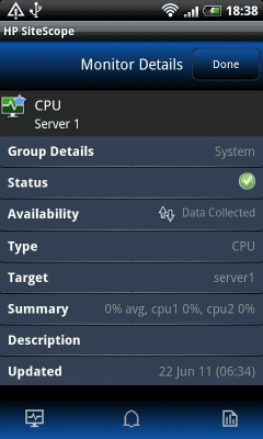 Capture d'écran de l'application HP SiteScope - #6