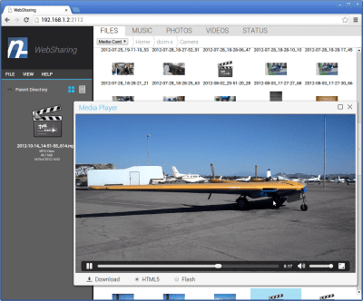 Capture d'écran de l'application WebSharingLite (File Manager) - #5