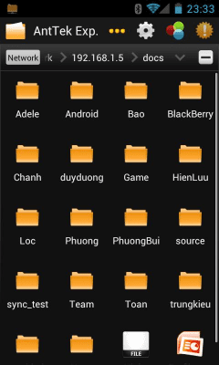 Capture d'écran de l'application AntTek WebDAV Client - #3