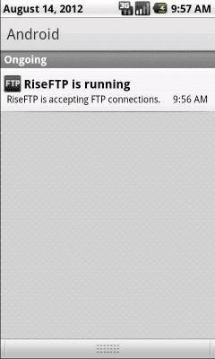 Capture d'écran de l'application Rise FTP Server - #5