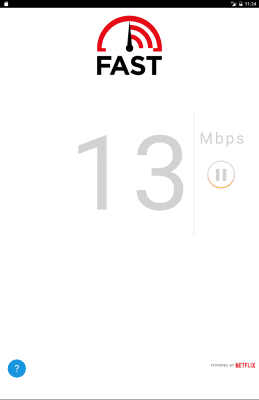 Capture d'écran de l'application FAST Speed Test - #2