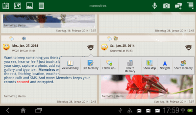 Capture d'écran de l'application Mémoires : journal intime - #10