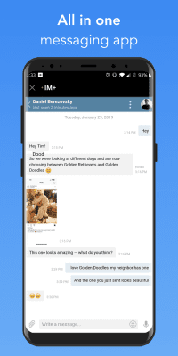 Capture d'écran de l'application IM+ Free - #3