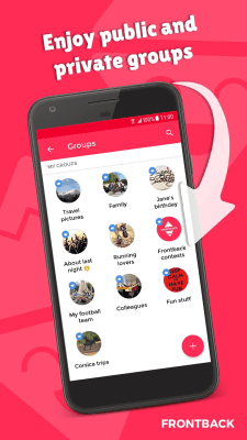 Capture d'écran de l'application Frontback - Photo dans les médias sociaux - #5