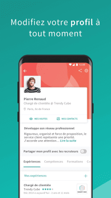 Capture d'écran de l'application Viadeo - #6
