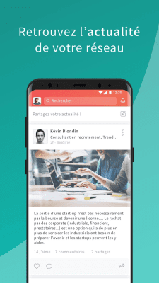Capture d'écran de l'application Viadeo - #7