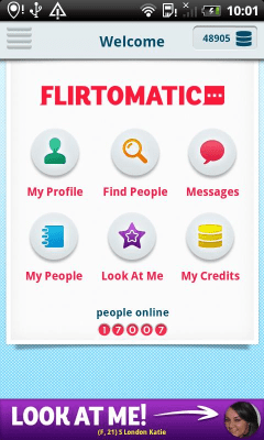 Capture d'écran de l'application Flirtomatic - #1