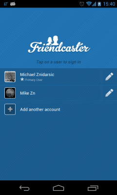 Capture d'écran de l'application Friendcaster - #7