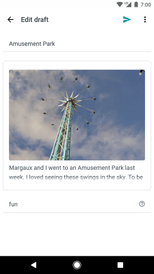 Capture d'écran de l'application Blogger - #4