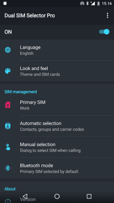 Capture d'écran de l'application Dual SIM Selector - #3