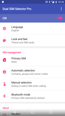 Capture d'écran de l'application Dual SIM Selector - #8