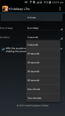 Capture d'écran de l'application Kindabeep Lite - #5