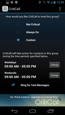 Capture d'écran de l'application CritiCall Free - #5
