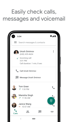 Capture d'écran de l'application Google Voice - #1