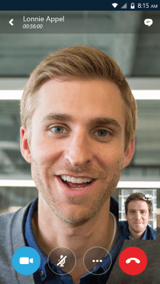 Capture d'écran de l'application Skype for Business for Android - #5