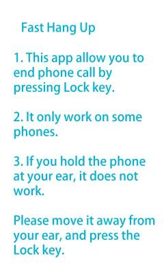 Capture d'écran de l'application Fast Hang Up - #1