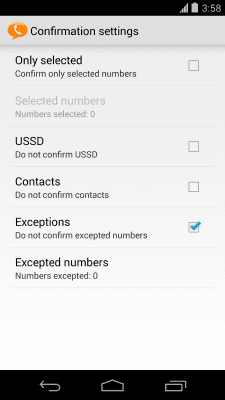 Capture d'écran de l'application Confirmation d'appel - #6