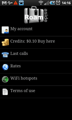 Capture d'écran de l'application RoamAside - #3