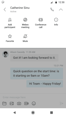 Capture d'écran de l'application Cisco Jabber - #4