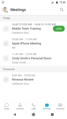 Capture d'écran de l'application Cisco Jabber - #7