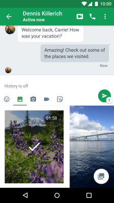 Capture d'écran de l'application Hangouts - #3