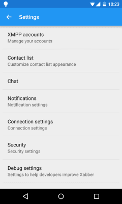 Capture d'écran de l'application Xabber - #7