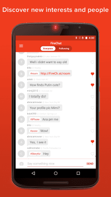 Capture d'écran de l'application FireChat - #4