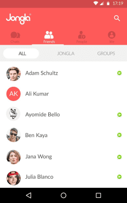Capture d'écran de l'application Jongla - Instant Messenger - #7