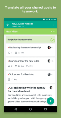 Capture d'écran de l'application Zoho Connect - #2