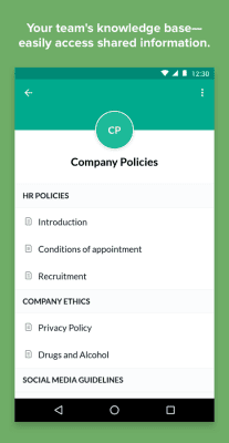 Capture d'écran de l'application Zoho Connect - #3