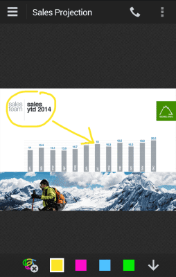 Capture d'écran de l'application IBM Connections Meetings - #3