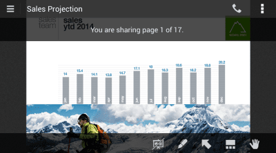 Capture d'écran de l'application IBM Connections Meetings - #4