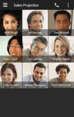 Capture d'écran de l'application IBM Connections Meetings - #5