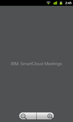 Capture d'écran de l'application IBM SmartCloud Meetings - #4