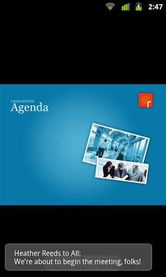 Capture d'écran de l'application IBM SmartCloud Meetings - #5