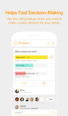 Capture d'écran de l'application SolGroup - Organize groups - #4