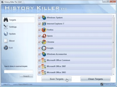 Capture d'écran de l'application History Killer Pro - #1