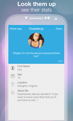 Capture d'écran de l'application Chat Me Up - Teen Random Chat - #3
