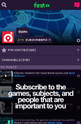 Capture d'écran de l'application First for Gamers - #3