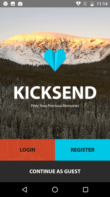 Capture d'écran de l'application Kicksend - #1