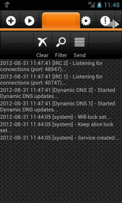 Capture d'écran de l'application IRC Server - #2
