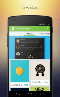 Capture d'écran de l'application HoverChat Free (Ninja SMS) - #5