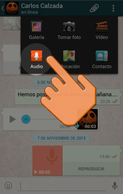 Capture d'écran de l'application Z - WhatsSound pour WhatsApp - #2
